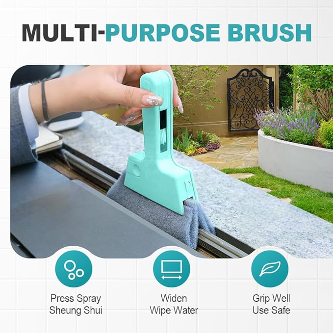 Magic Window Track Cleaner, 2024 Upgraded Window Groove Cleaning Brush Tools Set, Hand-held Window Track Cleaner Brushes Tools Set for Window lides Gaps Tile Lines Shutter Car Vents (Mix B 3PCS)