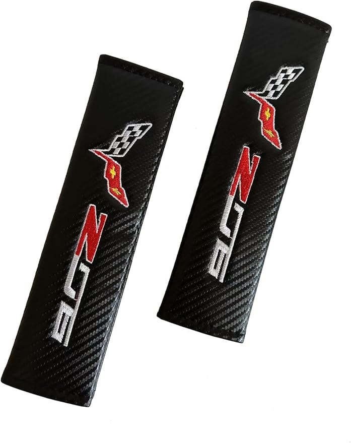 Pair Car Seat Shoulder Corvette Comfortable Driving Safety Belt Cushion Pad for Z06