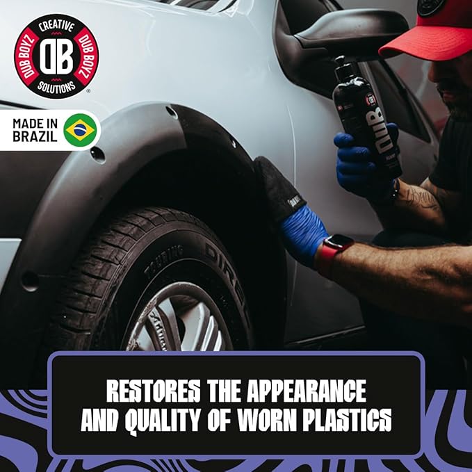 DUB BOYZ Reboot Trim & Plastic Restorer – 16 oz, Restores Faded Surfaces, UV Protection, Water-Resistant Finish, Easy Application for Exterior & Interior Use