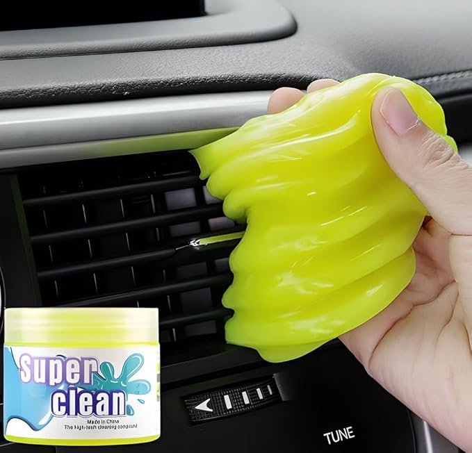 SOLASTA Car Cleaning Gel Car Putty Car Cleaning Kit Car Interior Cleaner Slime Car Cleaning Supplies Auto Detailing Tools Car Accessories Car Gifts for Women Men Keyboard Cleaner (Yellow)