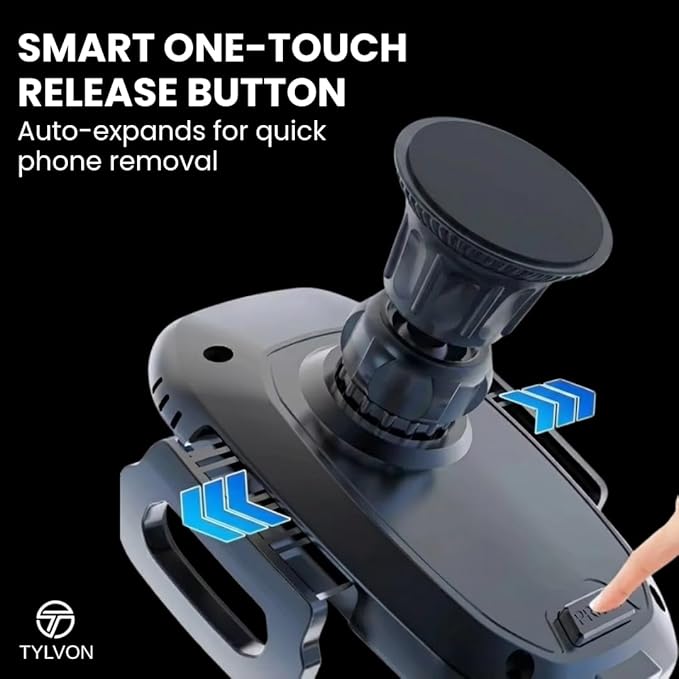 Wireless Car Charger, Air Vent Auto-Clamping Car Mount 15W Fast Charging, Compatible with iPhone 15/14/13/13 Pro/12 Pro Max/12 pro/12/11/10, Samsung Galaxy S24/S23/S22, Google Pixel 8/7/6