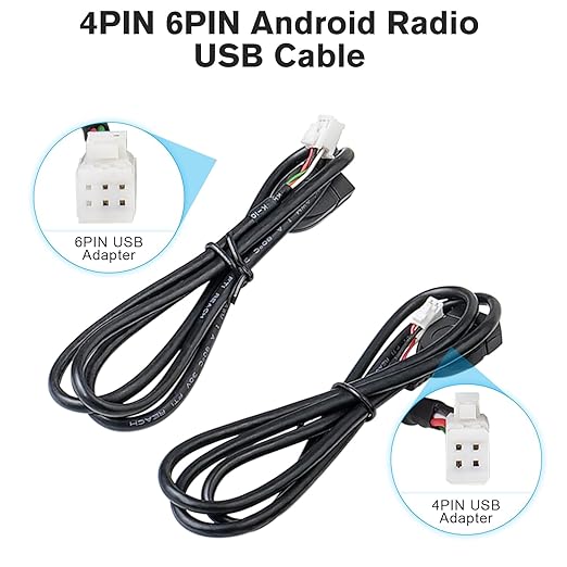 Android Stereo Harness Kit, Car Radio Wire Harness with 16Pin ISO Stereo Adapter,20Pin RCA Harness,4Pin 6Pin USB Cable,10Pin Backup Camera Cable,GPS Antenna