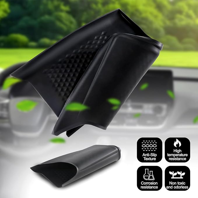 Upgraded Wireless Charger Mat, Compatible with Toyota Grand Highlander 2024-2026 Silicone Anti-Slip Charging Mat Secure Phone Placement & Wireless Power Hub