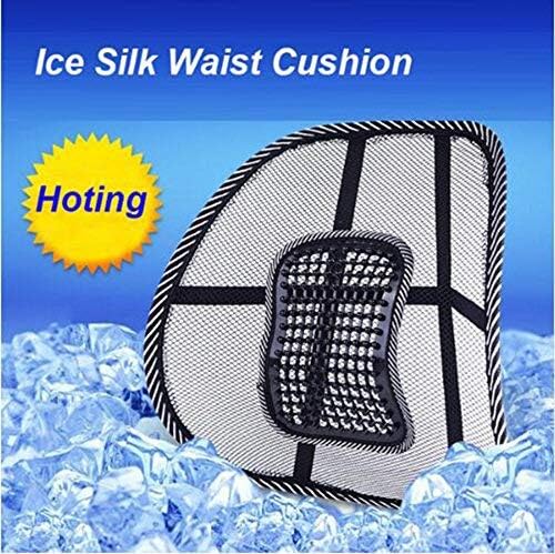 Car Seat Chair Massage Back Lumbar Support Mesh Ventilate Cushion Pad Auto Seat Back Cushion Home Office Waist Breathable Density Mesh for Back Pain and Poor Posture Fits to All Chair