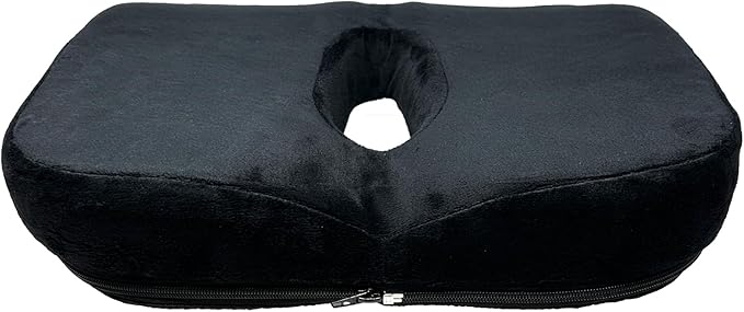 Seat Cushion - Memory Foam Sitting Pillow - Car Seat & Office Chair Cushion - Slip-Resistant with Soft Surface (4 Packs, Curved Shape)