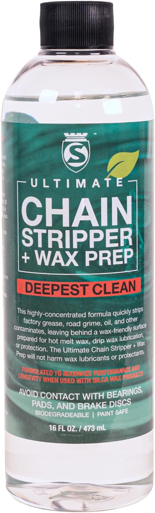 SILCA Ultimate Chain Stripper and Wax Prep, 16 oz - Quick One-Step Bike Chain Cleaner & Degreaser for Road, Gravel & MTB Bicycle Chains, Easy and Residue-Free for Factory or Used Chains