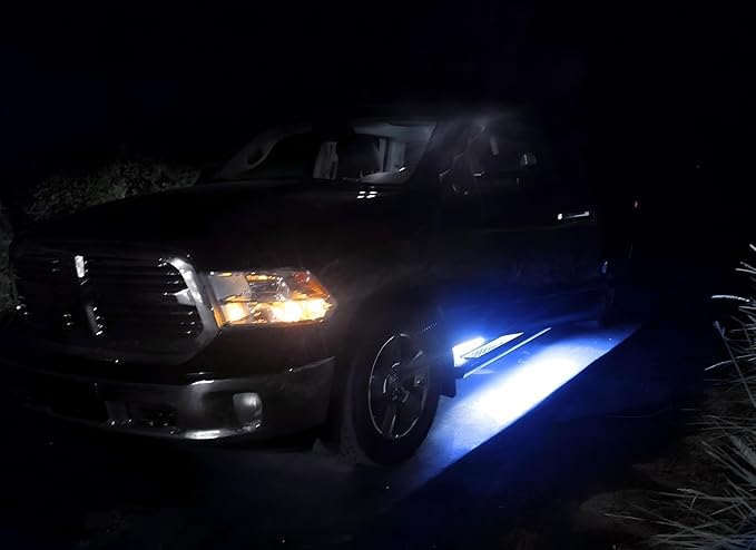 iJDMTOY 40-Inch 63-SMD Flexible LED Running Board/Side Step Lighting Kit Compatible with Ford GMC Chevy Dodge Toyota Nissan Honda Truck SUV, Ultra Blue