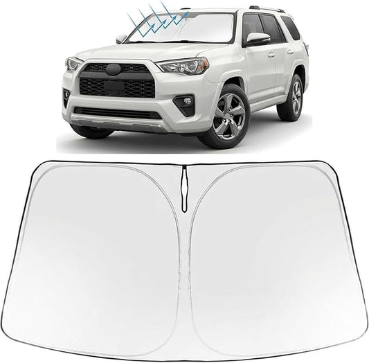 Proadsy Windshield Sun Shade for 4Runner 2025-2026 Foldable Front Sunshade Protector Sun Visor Blocks UV Rays Keep Car Cooler Accessories