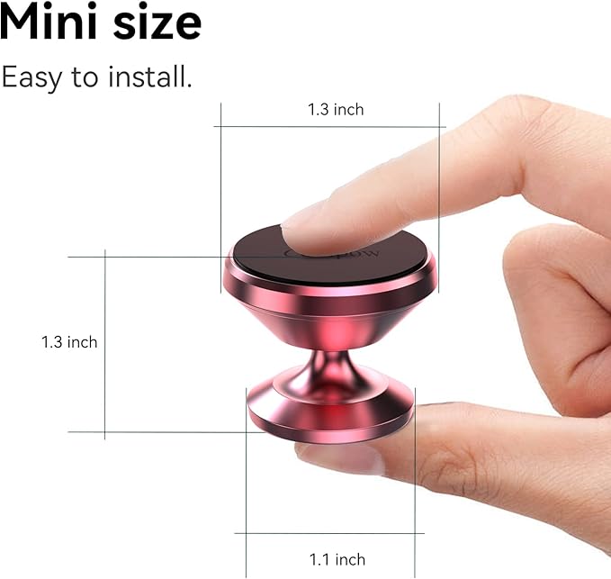 Coolpow【2 Packs 】Magnetic Phone Holder for car【Strong Magnet】phone holders for your car phone holder Mount for Car【4 Metal Plate】Universal Dash cell phone car mount for iphone Samsung car accessories