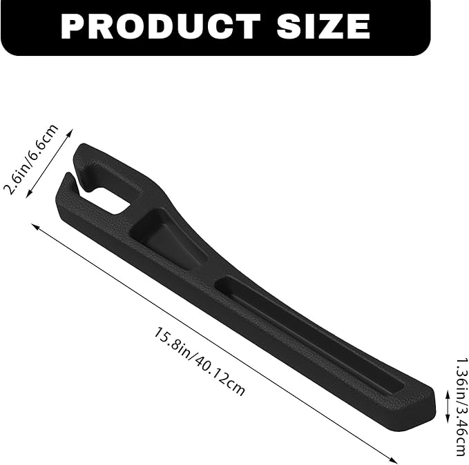 2PCS Car Seat Gap Filler Organizer, Multifunctional Car Gap Filler Organizer Storages Function for Storing Phones Keys Cards, Universal No Drop Seat Guard for Cars ﻿ (Black)