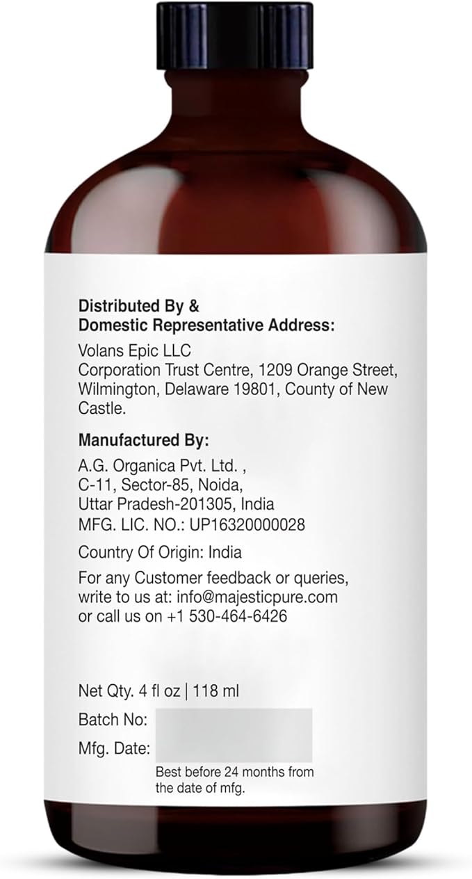 Majestic Pure Essential Oil with Glass Dropper - 100% Pure and Natural - Essential Oils for Diffuser, Aromatherapy, Soap and Candle Making, Eucalyptus Essential Oil, Eucalyptus Oil, 4 Fl Oz