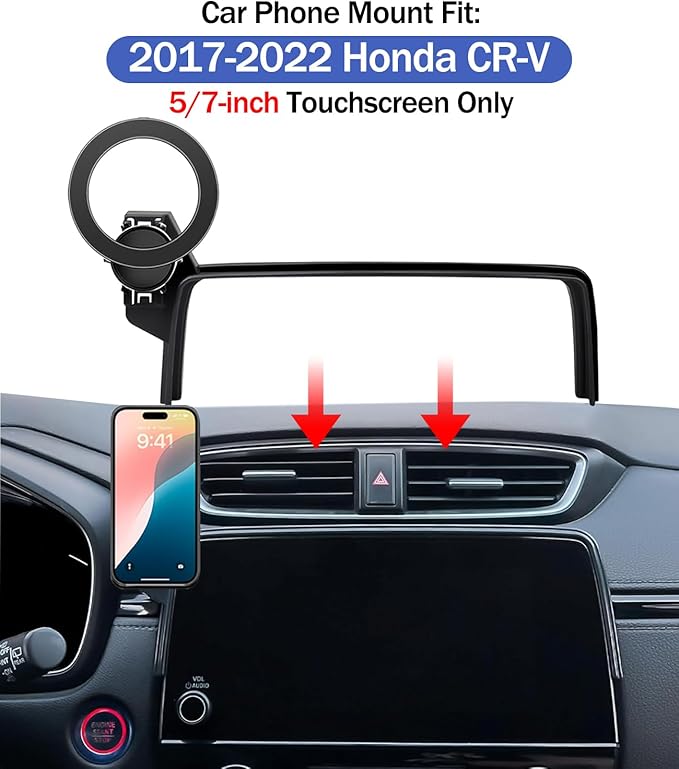 Car Phone Holder for Honda CR-V 2022 2021 2020 2019 2018 2017 5/7-Inch Touchscreen, Cell Phone Mount Compatible with MagSafe