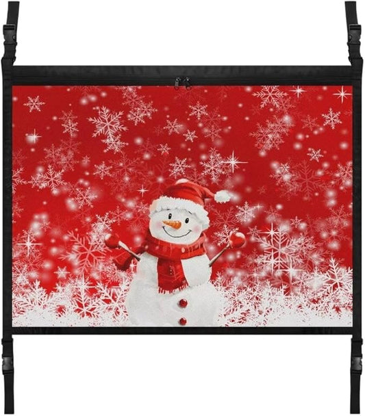 Car Storage Bag Organizer Snowman Snowflake Print Car Organizer for Car Seat Multi-Purpose Car Bag Storage Box Organizer Pouch Pocket Storage for Small Items
