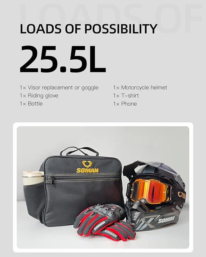 Motorcycle Helmet Bag, Helmet Storage Bag with 900D Waterproof Oxford for Motorcycle Motorbike Snowmobile Ski Welding Helmets