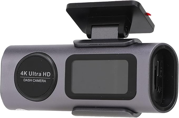 4K Front 1080P Rear Dual Dash Cam G Sensor Parking Mode Loop Recording with APP Control for Car 135° Wide Angle Night Vision Type C Interface
