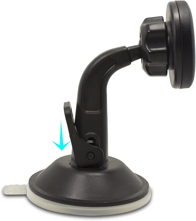 TechMatte Car Phone Mount Magnetic-Dashboard Mounted Car Phone Holder-Universal Smartphone Compatibility with Strong Magnetic Technology (Black), Portable Electronic Device Mount