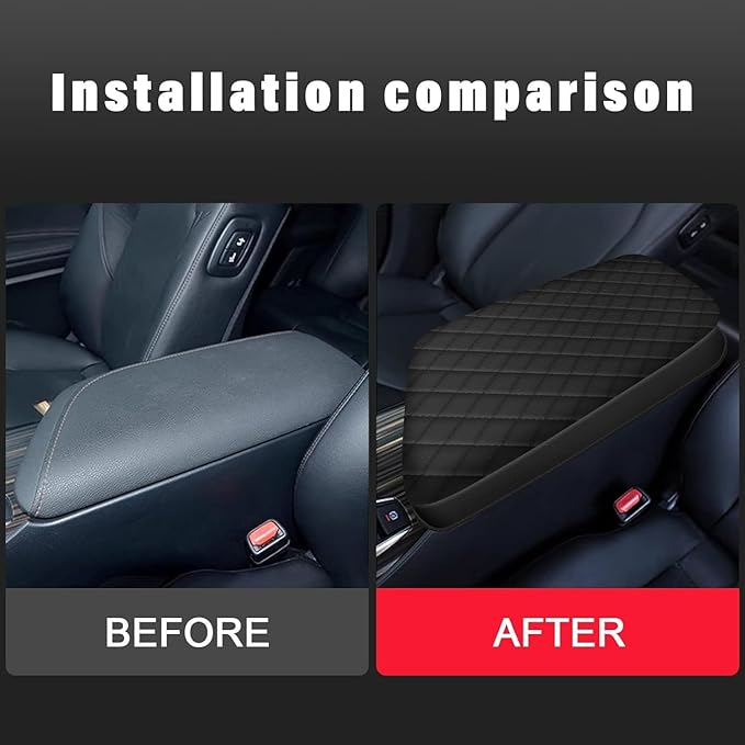 AOMSAZTO Console Pad for 2018-2024 Toyota Camry Armrest Pad for Toyota Camry Black