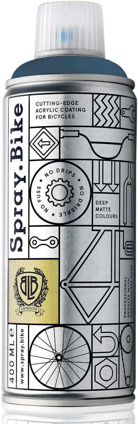Spray.Bike Spray Paint | Designed Mainly for Bicycles | Multi-Use Acrylic Spray Paint for Metal, Plastic | High Coverage Bike Paint, 400ml, Storm
