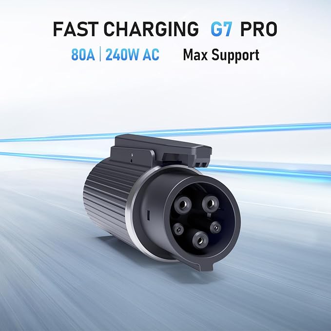 Tesla to J1772 Adapter, Max 80A 240V Fast Charging J1772 EV Charger Adapter compatible with Ford, Cadillac, Rivian, BMW, Benz Electric Cars, Tesla Mobile charger/Wall Connectors/Destination Chargers