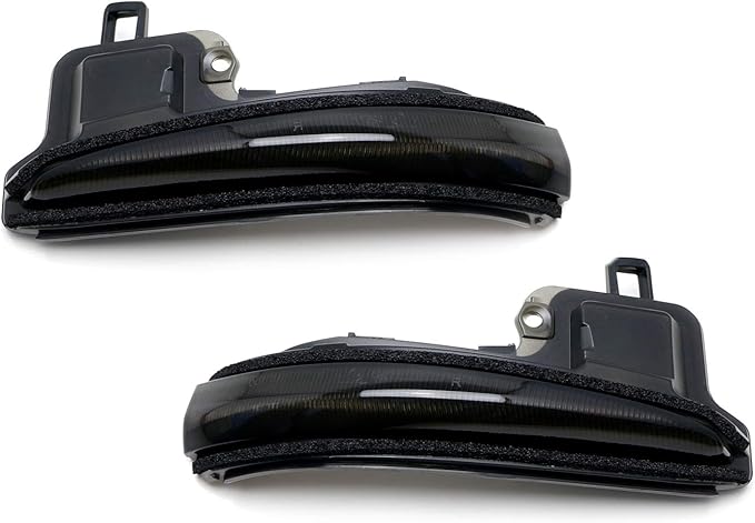 iJDMTOY Smoked Lens Dynamic Sequential Blink/Flow Full LED Side Mirror Turn Signal Light Assembly Kit Compatible with Toyota 2016-2023 Tacoma, 2019-2025 RAV4, 2020-up Highlander, etc