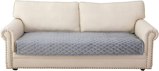 Eismodra Couch Cover,Sectional Couch Covers,Sofa Covers for 3 Cushion Couch,Anti-Slip Sofa Slipcovers for Dogs Cats Kids Loveseat Recliner L Shaped Armrest,Light Gray 43''x63''(Only 1 Piece)