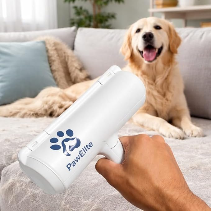 Pet Hair Remover Reusable Fur Roller for Dogs & Cats – Lint Cleaner for Carpet, Furniture, Sofa, Bed & Car Interior – Portable Cleaning Brush
