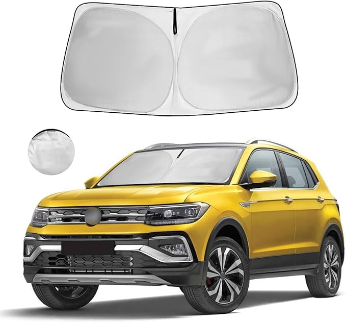 Upgraded Windshield Sun Shade Window Sunshade for 2026 2025 2024 2023 2022 2021 2020 2019 2018 VW Tiguan Accessories Preferred Premium Car Sun Visor UV Protector Fit Volkswagen Tiguan SUV shield Cover