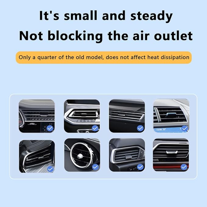 Wireless Car Charger,15W Fast Charging Auto-Clamping Car Charger Phone Mount Air Vent Cell Phone Holder Compatible iPhone，Car Accessories for iPhone 16 15 Pro Plus Max 14 13 12 (Black)