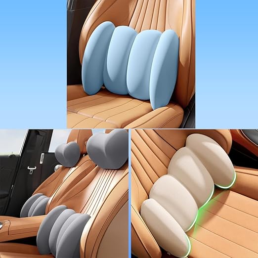 Car Lumbar Support Cushion for Lexus RX 5seats Luxury SUV 2024 Lumbar Support Pillow Breathable Back Support Seat Accessories,Black