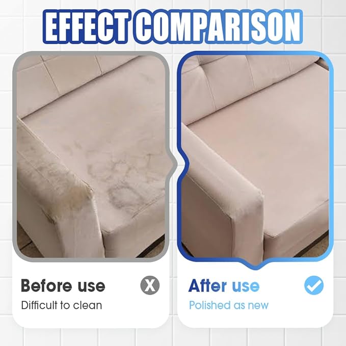 Fabric Sofa Cleaner, Carpet & Upholstery Stain Cleaner Spray Expert Stain and Odor Remover – Pet & Kid Safe Rug Cleaner, Fast-Drying, Formula for Carpets, Rugs & Fabric (1PCS)