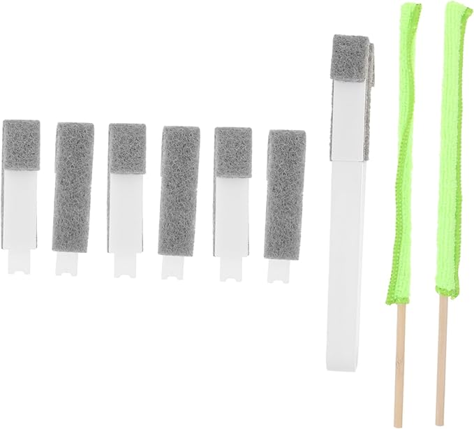 OUNONA 1 Set Compact Blinds Cleaner Duster Portable Brush Tool for Hard to Reach Areas for Blinds and Car Vents Washable Brush Heads and Practical Cleaning