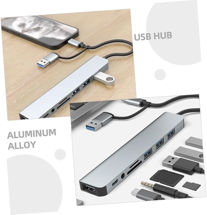 Operitacx USB Hub Type USB Expander for Laptops High-Speed Data Transfer Compact Design for and Office Use