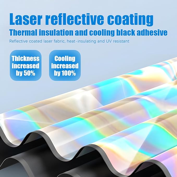 Car Windshield Sun Shade Umbrella, Foldable Automotive Sunshade Cover for Block UV Rays & Heat, Vehicle Interior Front Window Protector Accessories, Universal for Vehicles (Folding Handle)