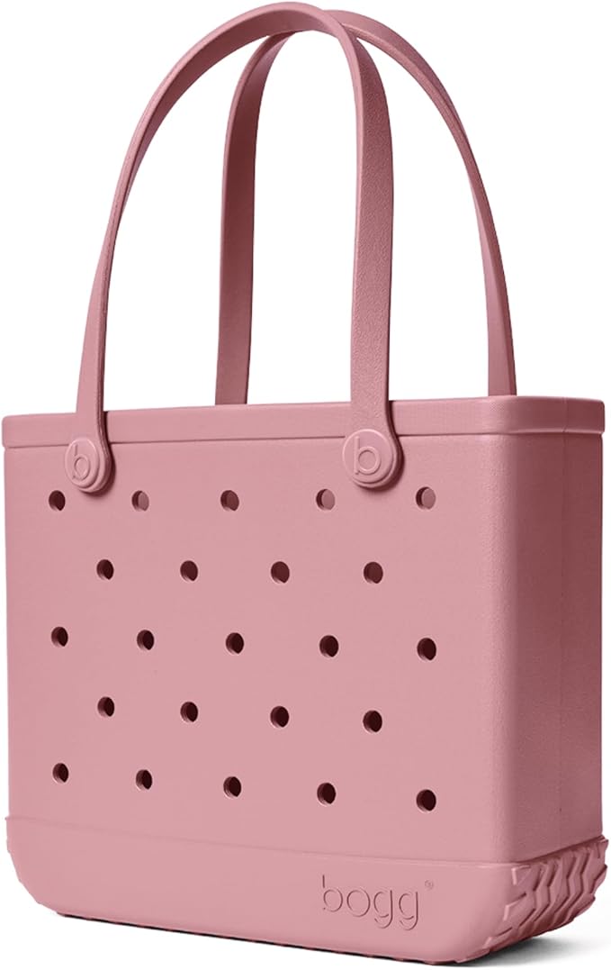 BOGG BAG Medium Tote – 15” x 12.5” x 5” – Durable, Washable, Tip-proof – Beach, Pool, Boat, Work, Sports (Blushing)
