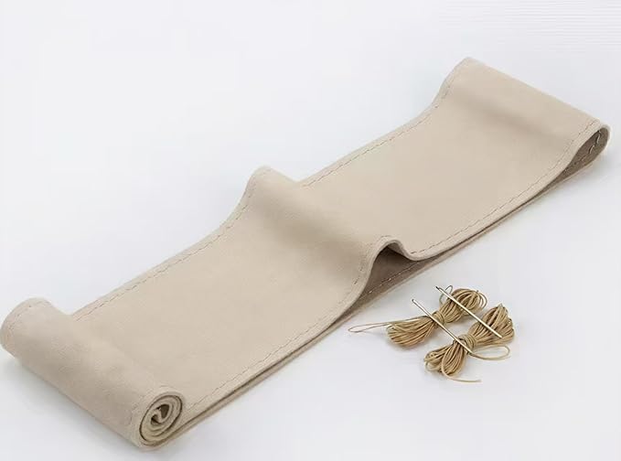 Steering Wheel Cover (Suede Leather), DIY Hand Sewn, Suitable for Both Men and Women, 15 inch Universal (Beige)