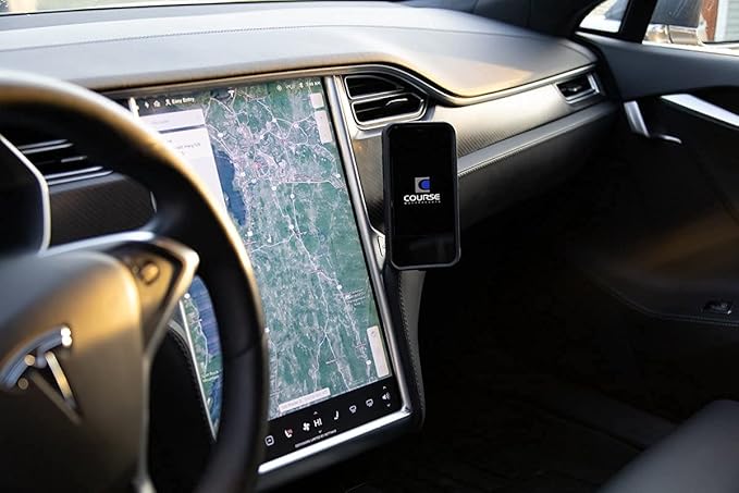 Course Motorsports DirectFit Magnetic Phone Mount and Car Phone Holder for Tesla Model S (2012-2020) & X (2012+) - Magnetic Head