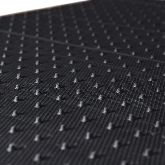 OxGord Luxe Carpet-Floor-Mats Set for Car - Rubber-Lined All-Weather Heavy-Duty Protection for All Vehicles - 4 Piece, Black