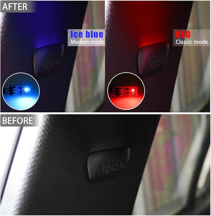 NJSBYL LED Ambient Lighting Circuit Board Replacement for B-MW X5 X6 X7 Series 2 3 4 5 7 M2 M3 M4 Pre-LCI LCI Blue-Red Courtesy Rear Pillar Front Seatback Atmosphere Module