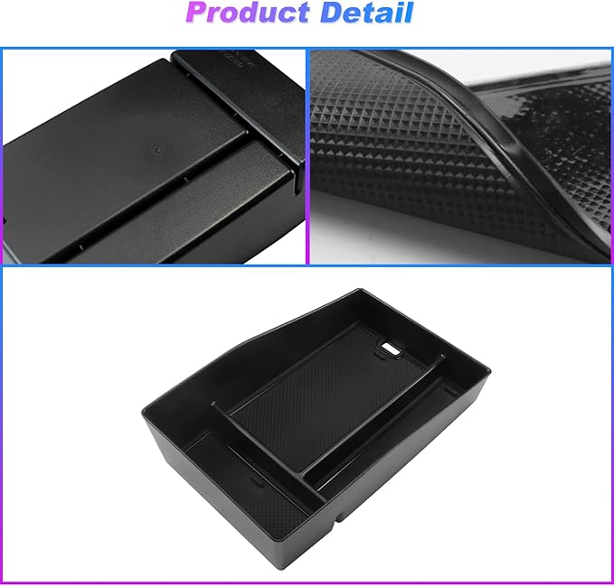 SXCY for 2023-2025 2026 2027 HRV HR-V Center Console Organizer Tray for 2023-2025 2026 2027 Honda HRV HR-V Accessories Armrest Console Tray 2025 2026 2027 HRV Console Organizer Armrest Tray