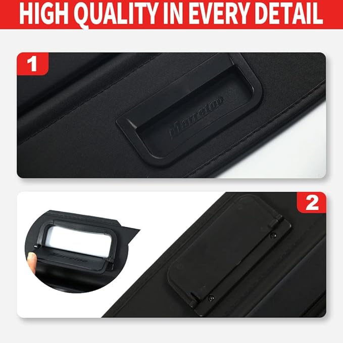 Marretoo for Hyundai Tucson Cargo Cover 2016 2017 2018 2019 2020 2021 for Hyundai Tucson Accessories Black Retractable Trunk Cover Security Shield Shade
