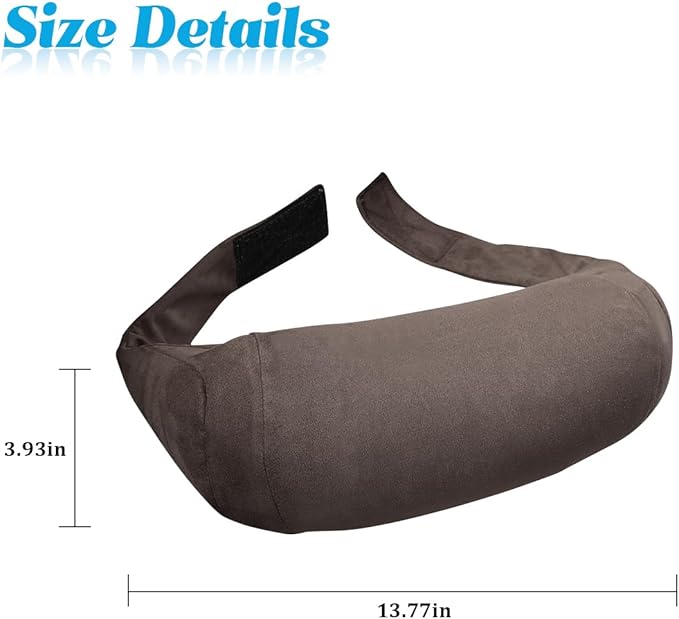 Car Headrest Neck Pillow, Suede Soft Comfortable Vehicle Seat Support Head Rest Pillow Cushion for Driving, Automotive Interior Accessories, Universal for SUV Sedan Truck (Coffee)