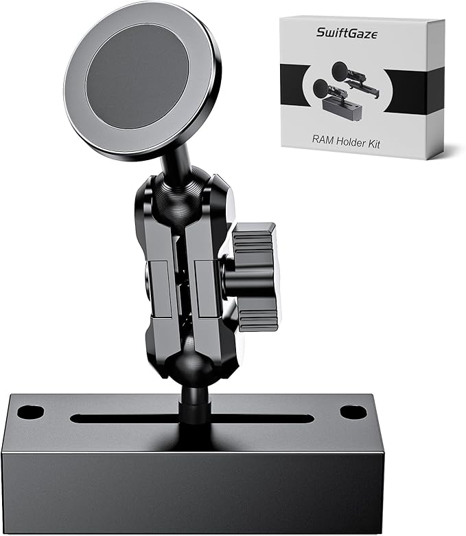 Metal Magnetic Phone Mount for 2019+ RAM 1500/2500/3500 & 2019+ TXR, OEM Holes Screws Install Super Stable for Off Road Bumpy Road Dodge 1500 Phone Holder Cool Ram Accessory