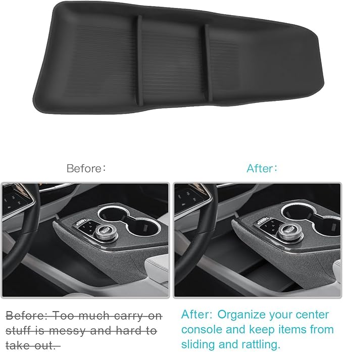 CDEFG for 2025 2026 Cadillac Optiq Center Console Organizer for 2025 2026 Cadillac Optiq Accessories Lower Console Organizer Armrest Storage Box
