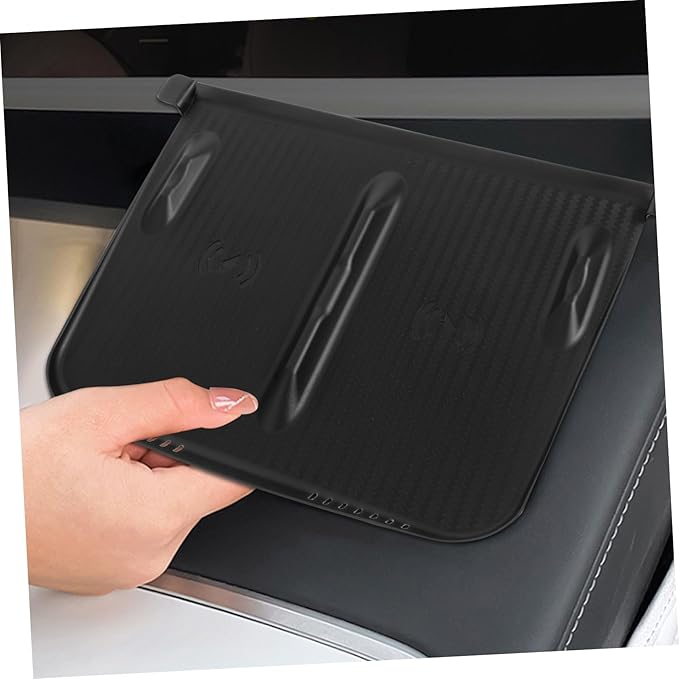 Cabilock Wireless Charging Pad Center Console Car Accessories Wireless Charger Mat Slip Silicone Cover
