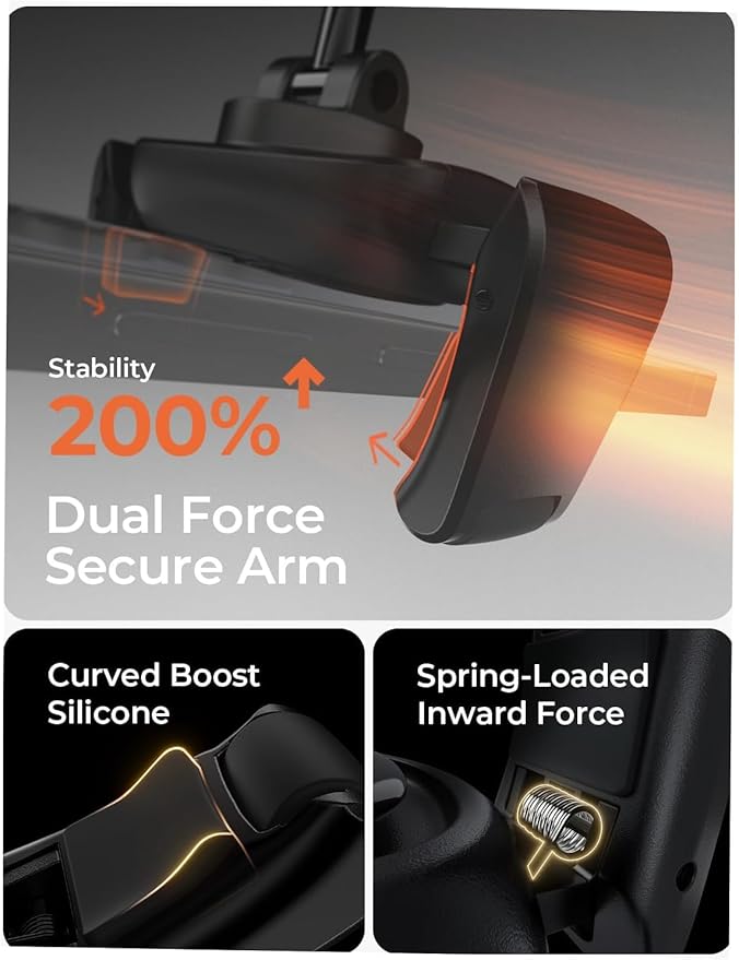LISEN Suction Phone Mount for Car, [95% Cases Friendly] Car Phone Holder Mount Dashboard Phone Holder, Easy One Touch Suction Cup Cell Phone Car Mount
