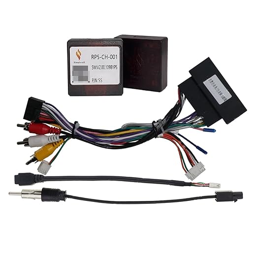 16pin Car Stereo Radio Power Retrofit Wiring Harness Cable Adapter XP CANBUS Decoder fits for Jeep Compass 2017-2020 Jeep Renegade 2016-2020 All Trim Levels