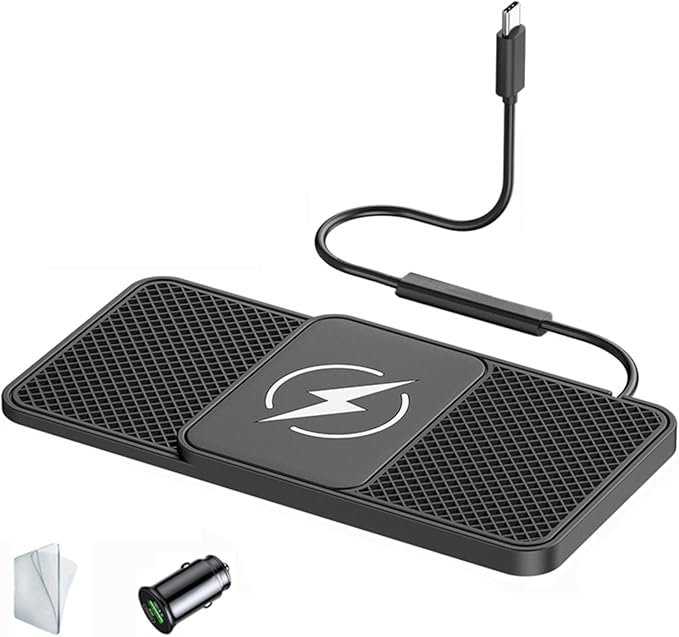 Wireless Car Charger Pad for BMW X7 (2019–2022),20W Fast Wireless Phone Charger Cell Phone Cordless Charging mat,Non-Slip Phone Charging,30cm Cable Type-C