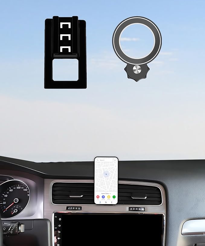 Car Phone Holder for VW Golf GTI 2015-2021 / Golf R 2015-2019 MK7 MK7.5 Accessories Compatible with MagSafe Hands-Free 360° Rotation Adjustable Cell Phone Mount Does Not Affect Air Vent