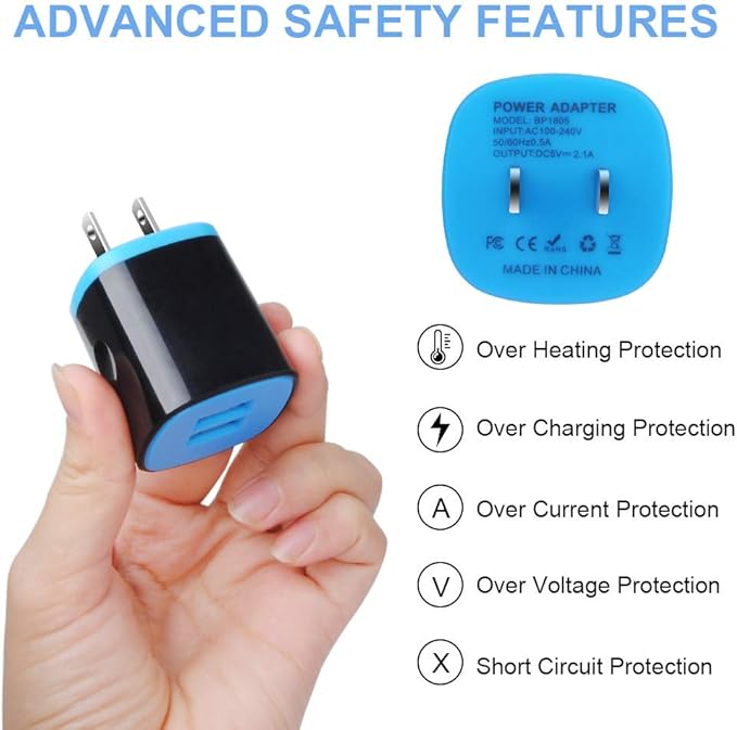 C Type Charger Fast Charge Wall Charger Block Plug Fast Charger Type C Android USB C Phone Charger Cord Cable 6ft for Samsung Galaxy S23/S22/S21/S21+/S21 Ultra/S20/Note 20 10 9/S10/S9/A10e/A20/A50/A51