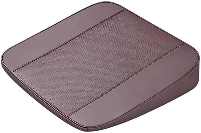 Memory Foam Car Seat Cushion for BMW X5 G05 2018-2023, Wedge Booster Lumbar Support Pad for Drivers Office with Non-Slip Base,Brown-4cm